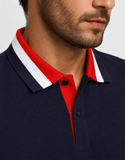 Polo Dom Henrico Gola Tricolor - Henri Store
