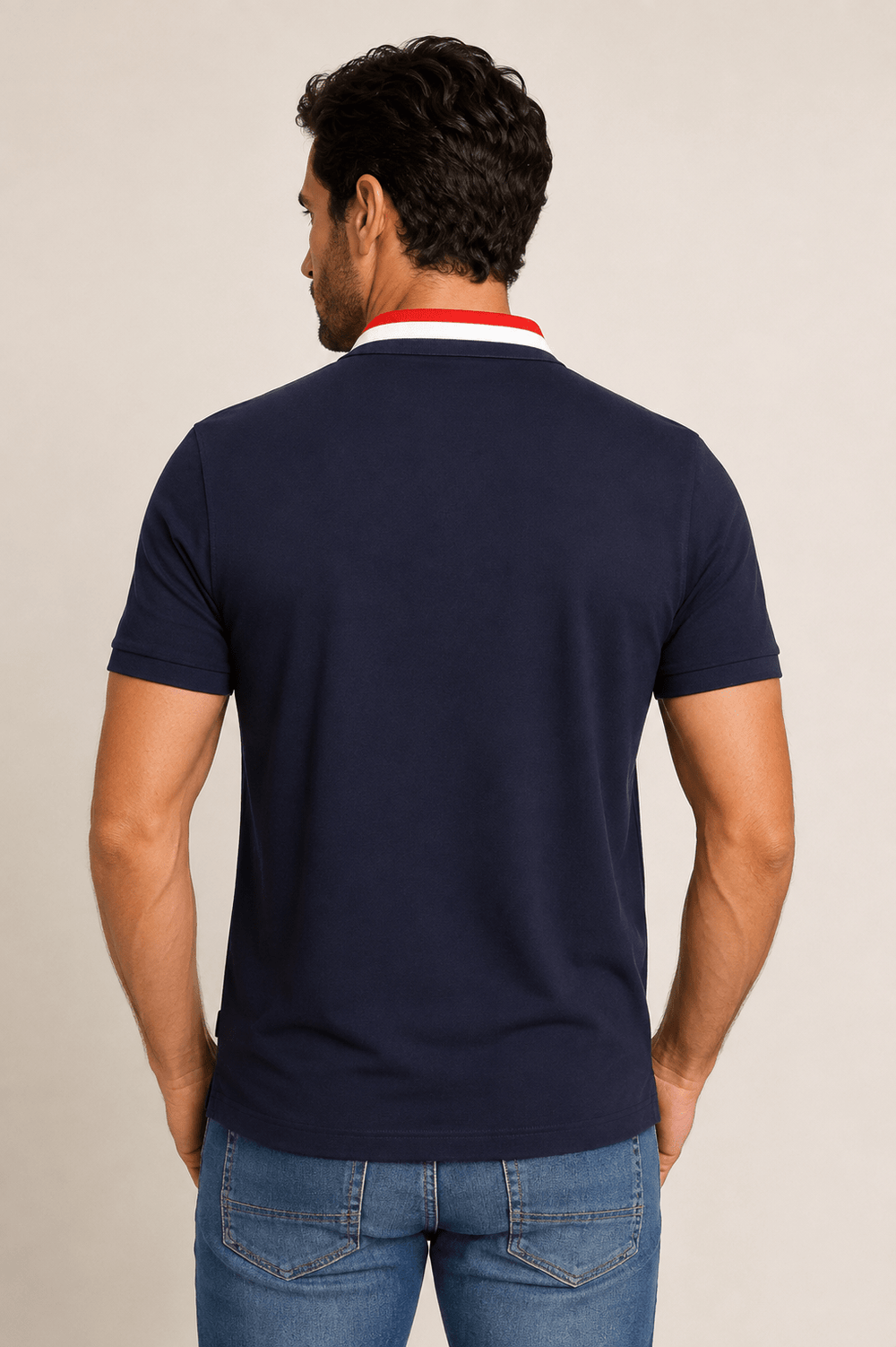 Polo Dom Henrico Gola Tricolor - Henri Store