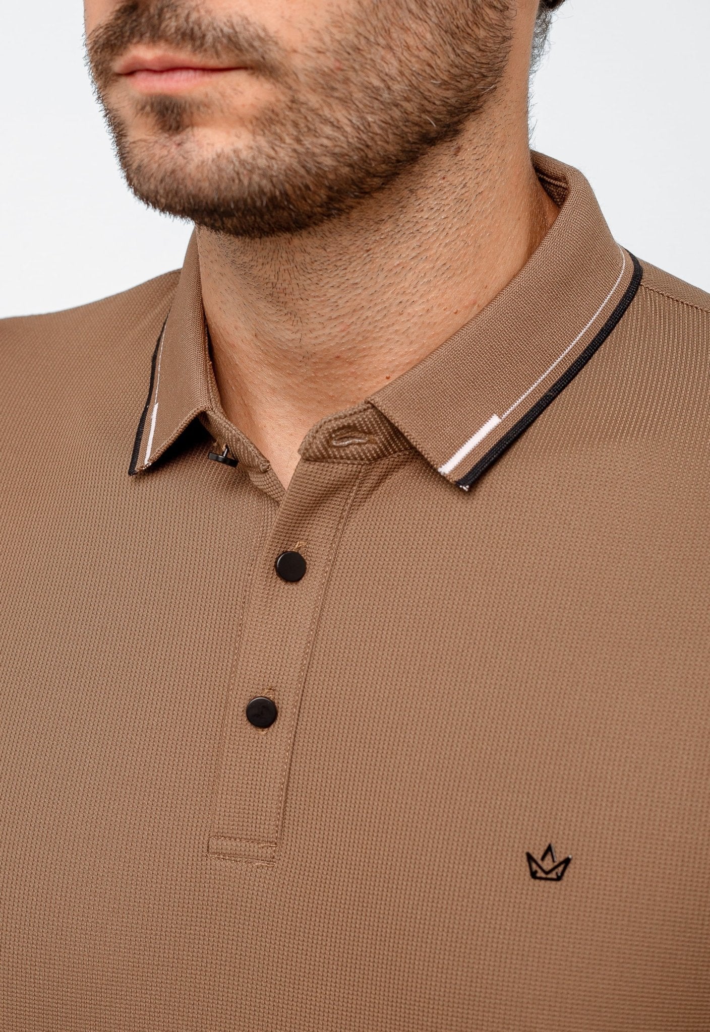 Polo Dom Henrico Poliamida com Friso na Gola - Henri Store