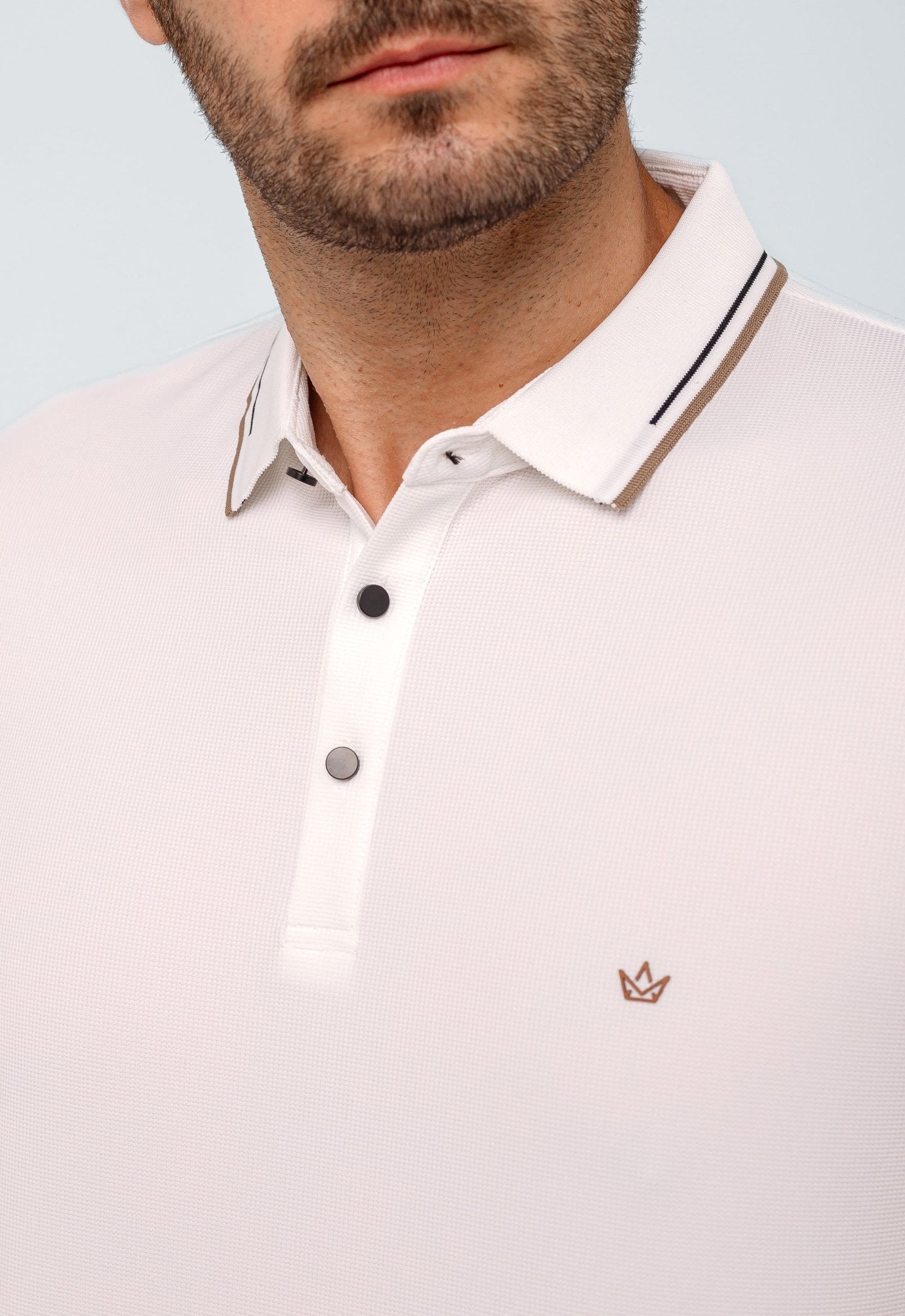 Polo Dom Henrico Poliamida com Friso na Gola - Henri Store