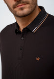 Polo Dom Henrico Poliamida com Friso na Gola - Henri Store