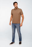 Polo Dom Henrico Poliamida com Friso na Gola - Henri Store