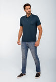 Polo Dom Henrico Poliamida com Friso na Gola - Henri Store