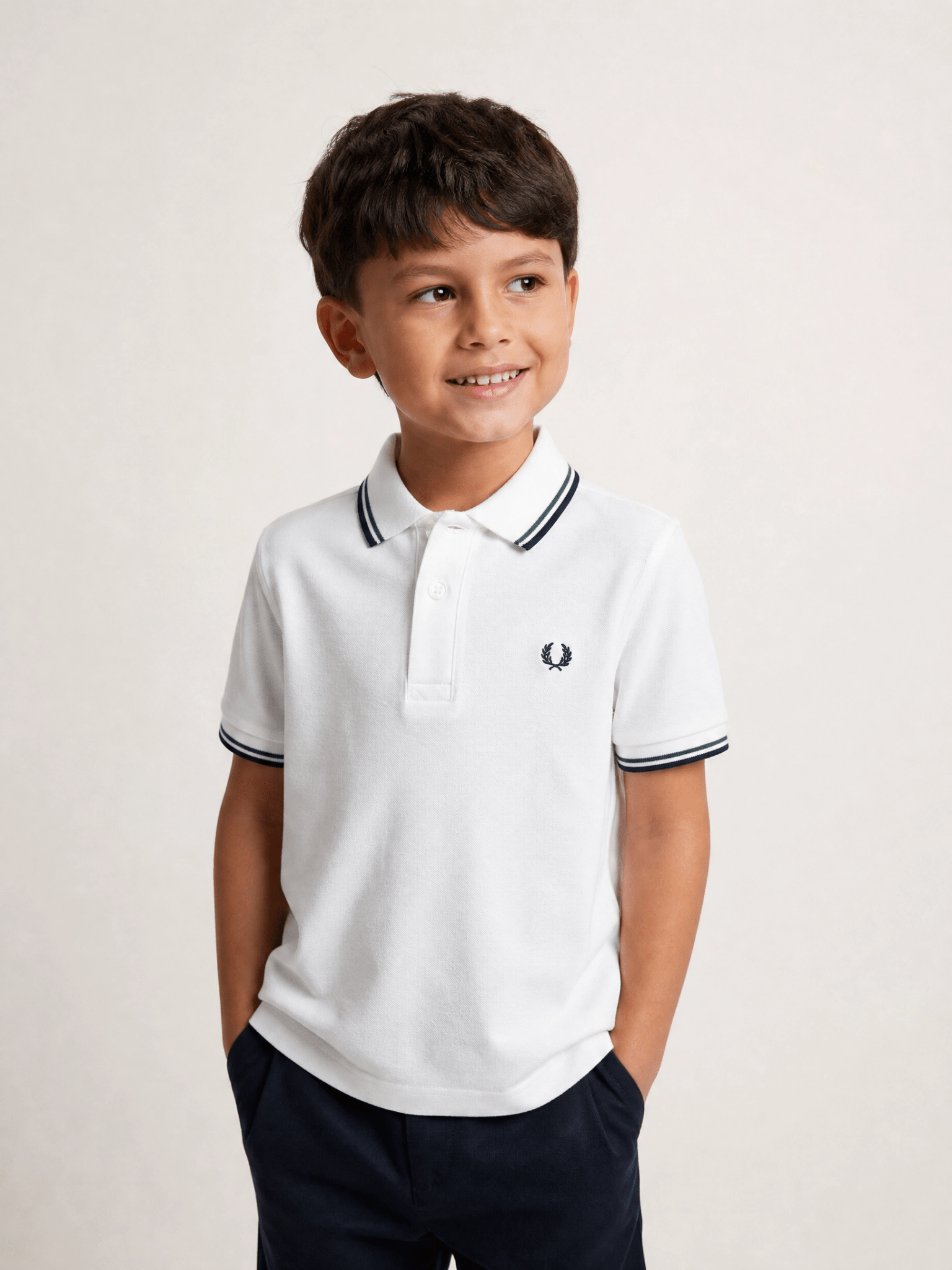 Polo Fred Perry Friso Gola Infantil - Henri Store
