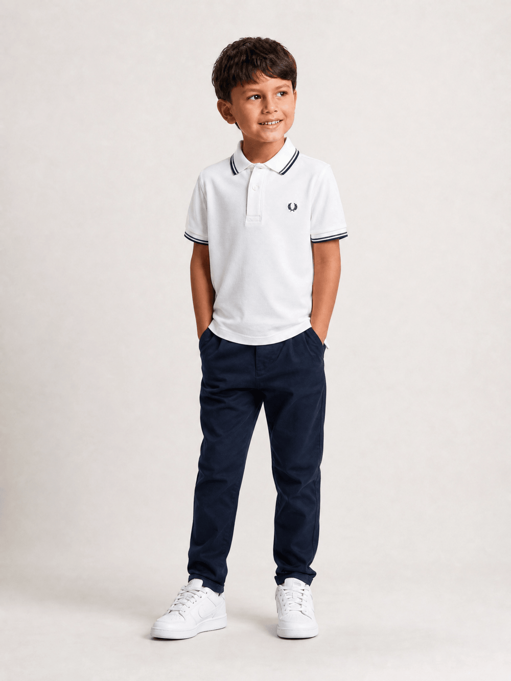 Polo Fred Perry Friso Gola Infantil - Henri Store