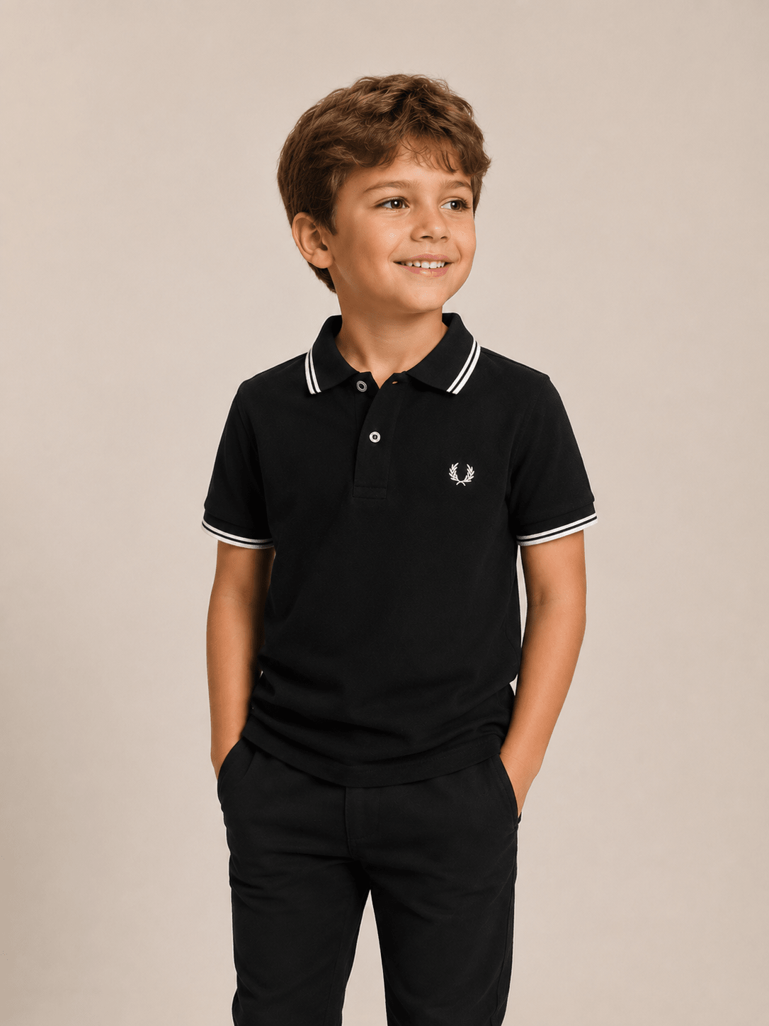 Polo Fred Perry Friso Gola Infantil - Henri Store