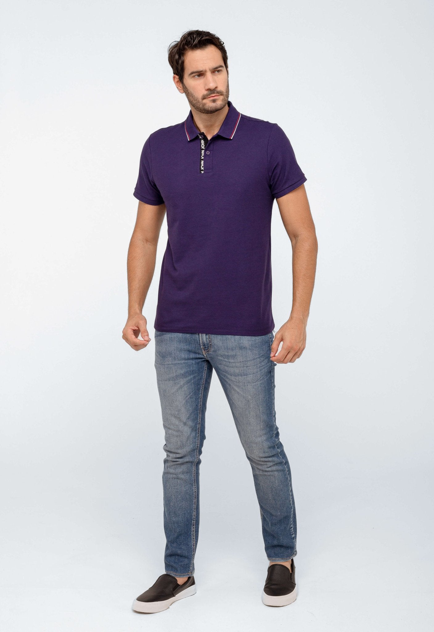 Polo John John Regular Fit Cassis In24 - Henri Store