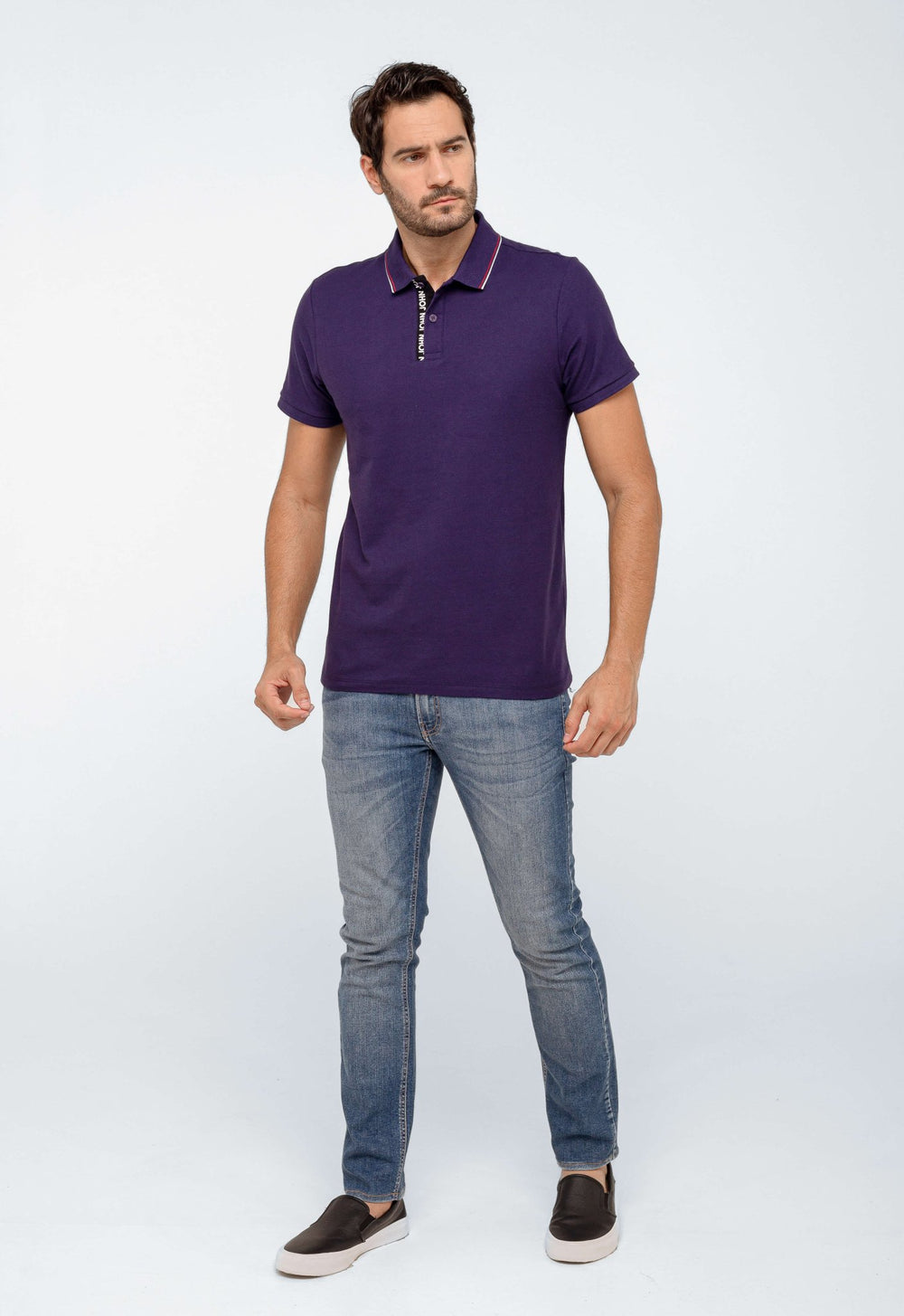 Polo John John Regular Fit Cassis In24 - Henri Store