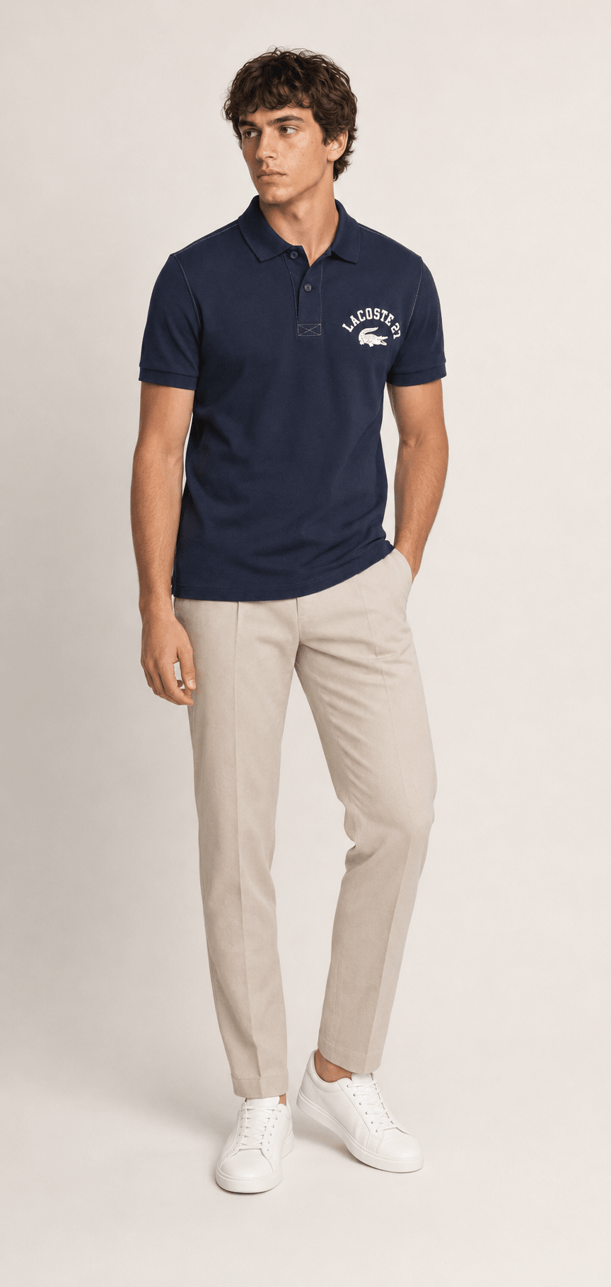 Polo Lacoste Regular Fit Logo Peito - Henri Store