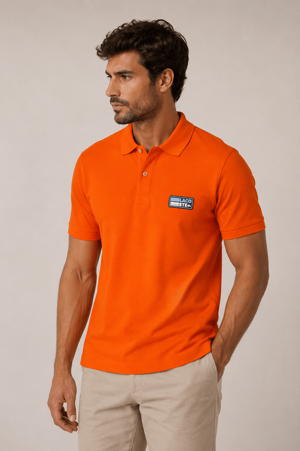 Polo Lacoste Slim Fit Logo Peito - Henri Store