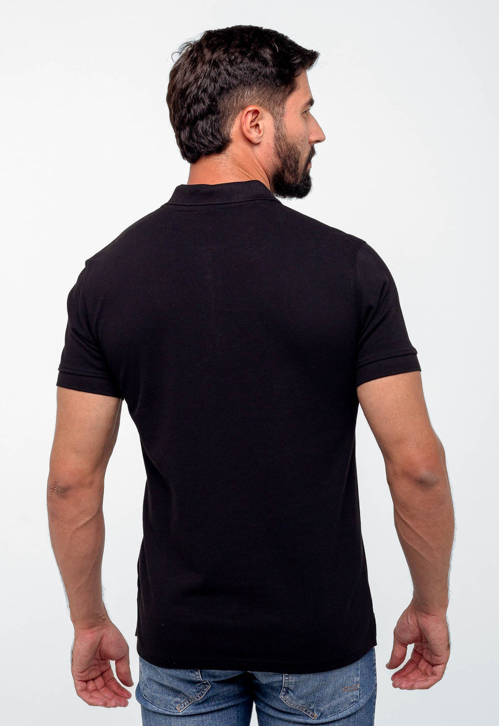 Polo Masculina Armani Exchange Básica Com Zíper - Henri Store