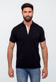 Polo Masculina Armani Exchange Básica Com Zíper - Henri Store