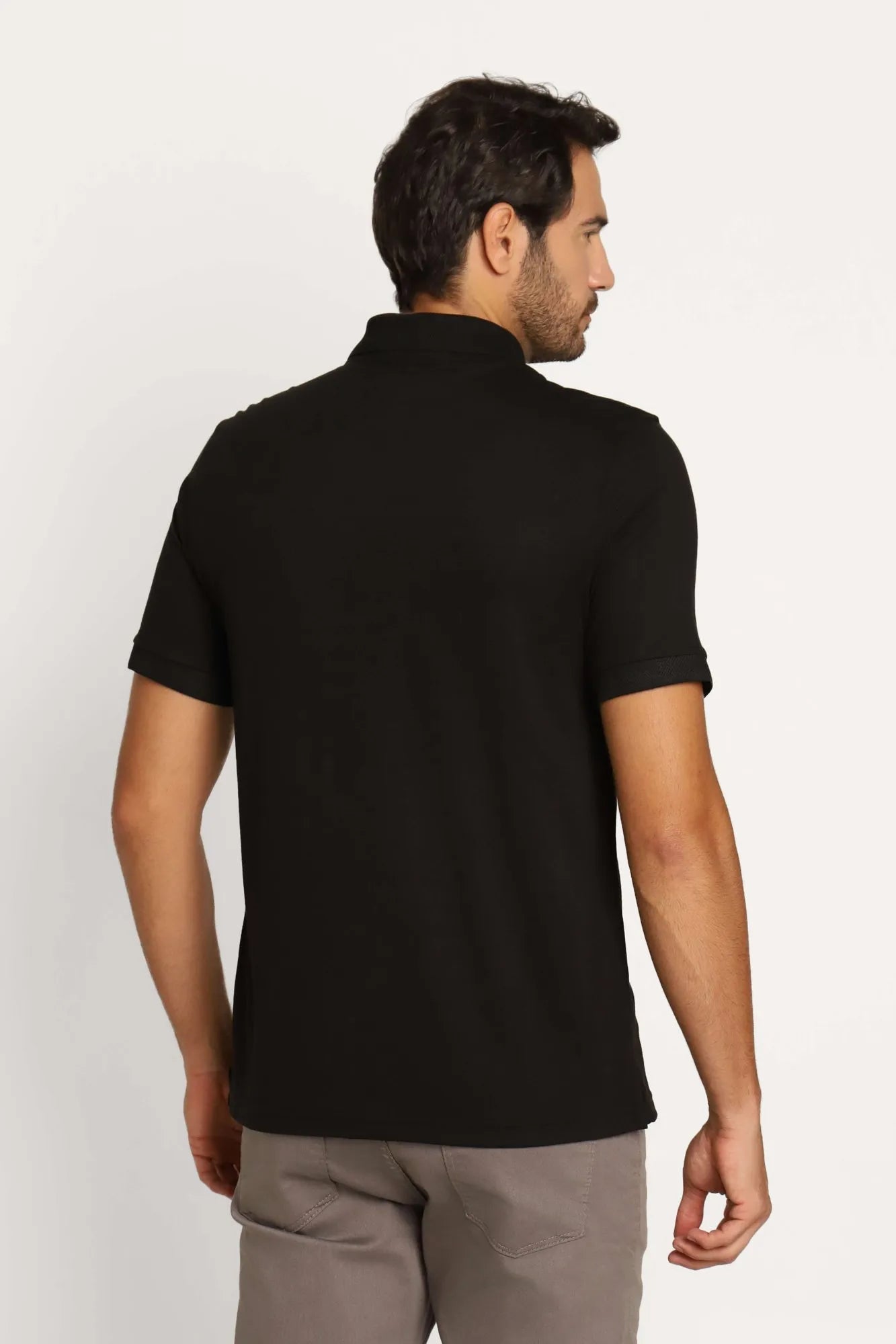 Polo Masculina Armani Exchange Logo Circular Peito Preto - Henri Store