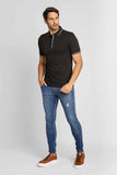 Polo Masculina Armani Exchange Preto com Branco - Henri Store