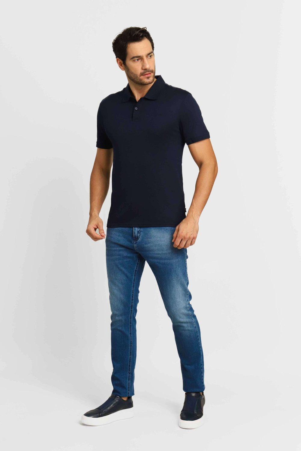 Polo Masculina Calvin Klein Básica Interlock Liquid Touch - Henri Store