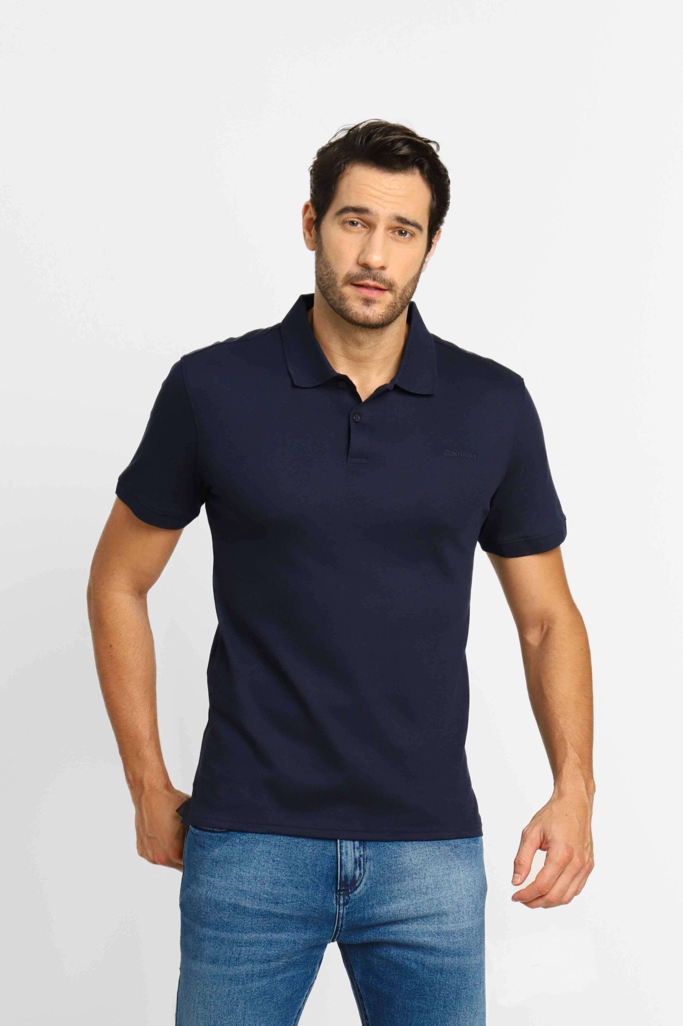 Polo Masculina Calvin Klein Básica Interlock Liquid Touch - Henri Store