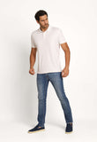 Polo Masculina Calvin Klein Interlock Liquid Touch Branco - Henri Store