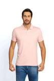 Polo Masculina Calvin Klein Interlock Liquid Touch Rosa Claro - Henri Store