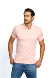 Polo Masculina Calvin Klein Interlock Liquid Touch Rosa Claro - Henri Store