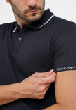 Polo Masculina Calvin Klein Logo Retilínea Preta - Henri Store