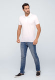 Polo Masculina Calvin Klein Regular Basica Branca - Henri Store