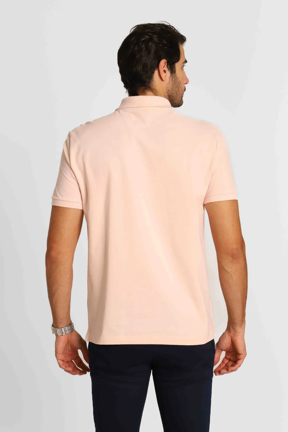 Polo Masculina Calvin Klein Regular Fit Basica Rosa Claro - Henri Store