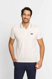 Polo Masculina Calvin Klein Slim Fit com Friso Branco - Henri Store