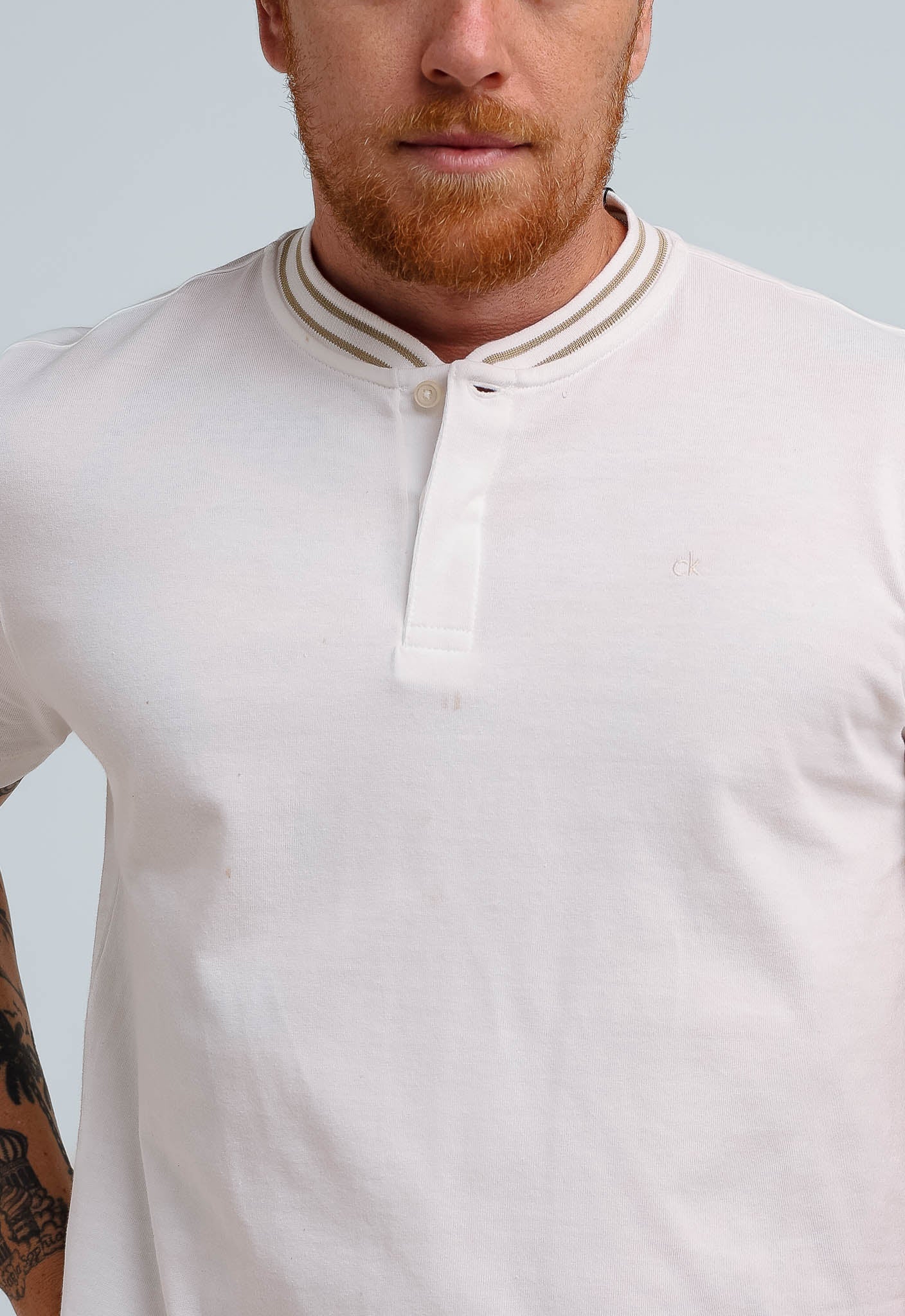Polo Masculina Calvin Klein Slim Fit Gola Portuguesa Ck Peito. - Henri Store