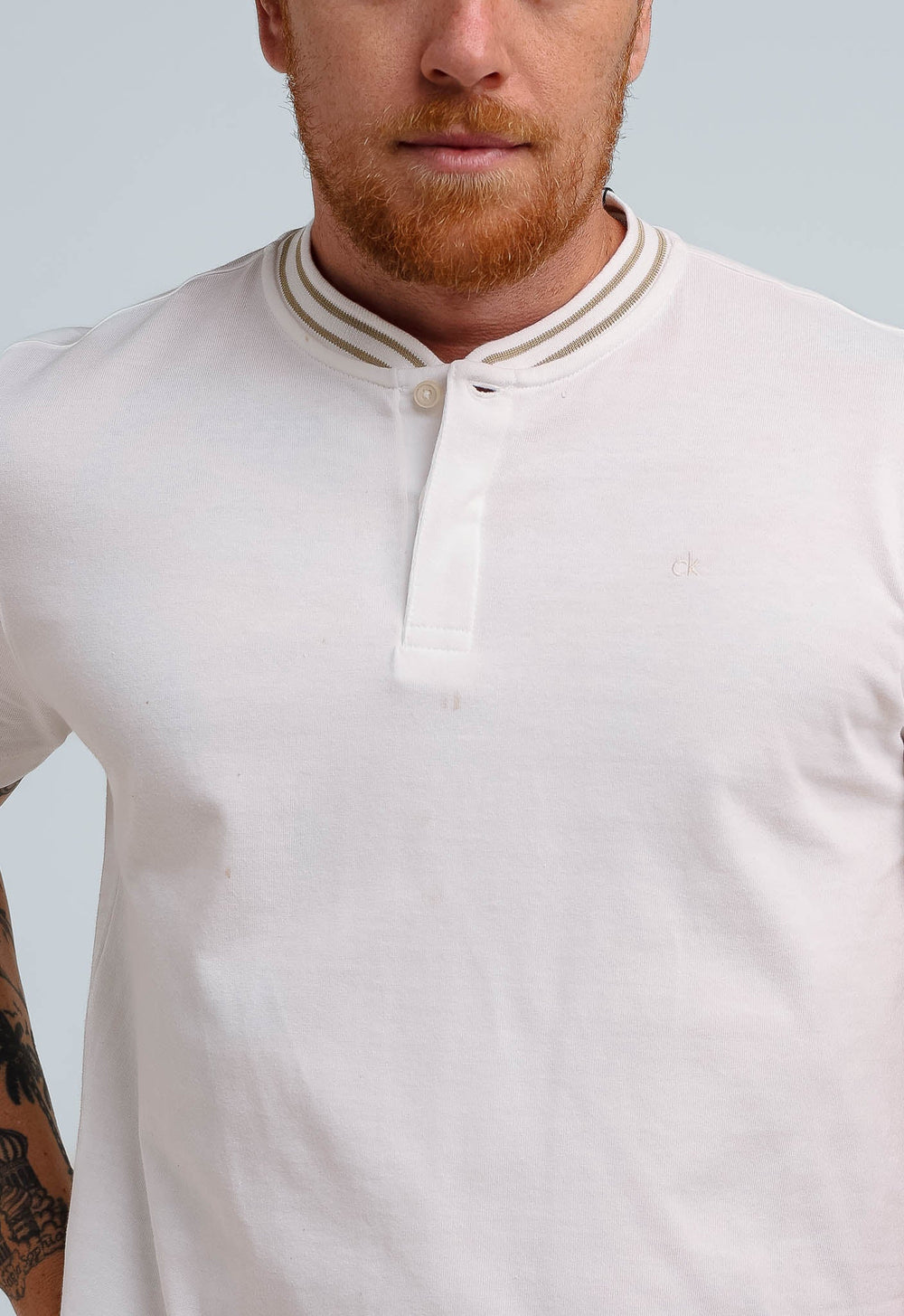 Polo Masculina Calvin Klein Slim Fit Gola Portuguesa Ck Peito. - Henri Store