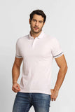 Polo Masculina Calvin Klein Slim Fit Logo Punho C/ Ziper Branco - Henri Store