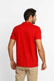 Polo Masculina Calvin Klein Slim Fit Logo Termocolante Vermelho - Henri Store