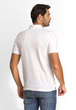 Polo Masculina Calvin Klein Slim Fit Piquet Branca - Henri Store