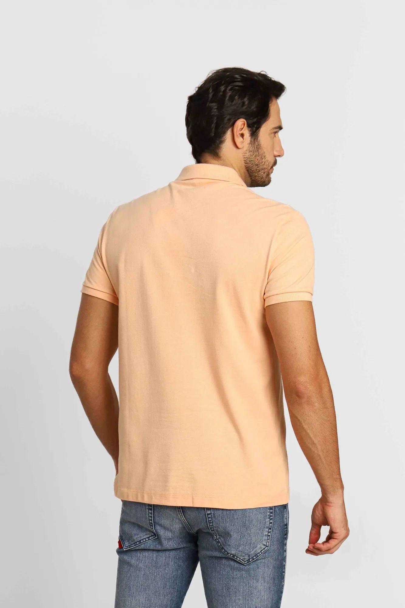 Polo Masculina Calvin Klein Slim Fit Termocolante Laranja Claro - Henri Store