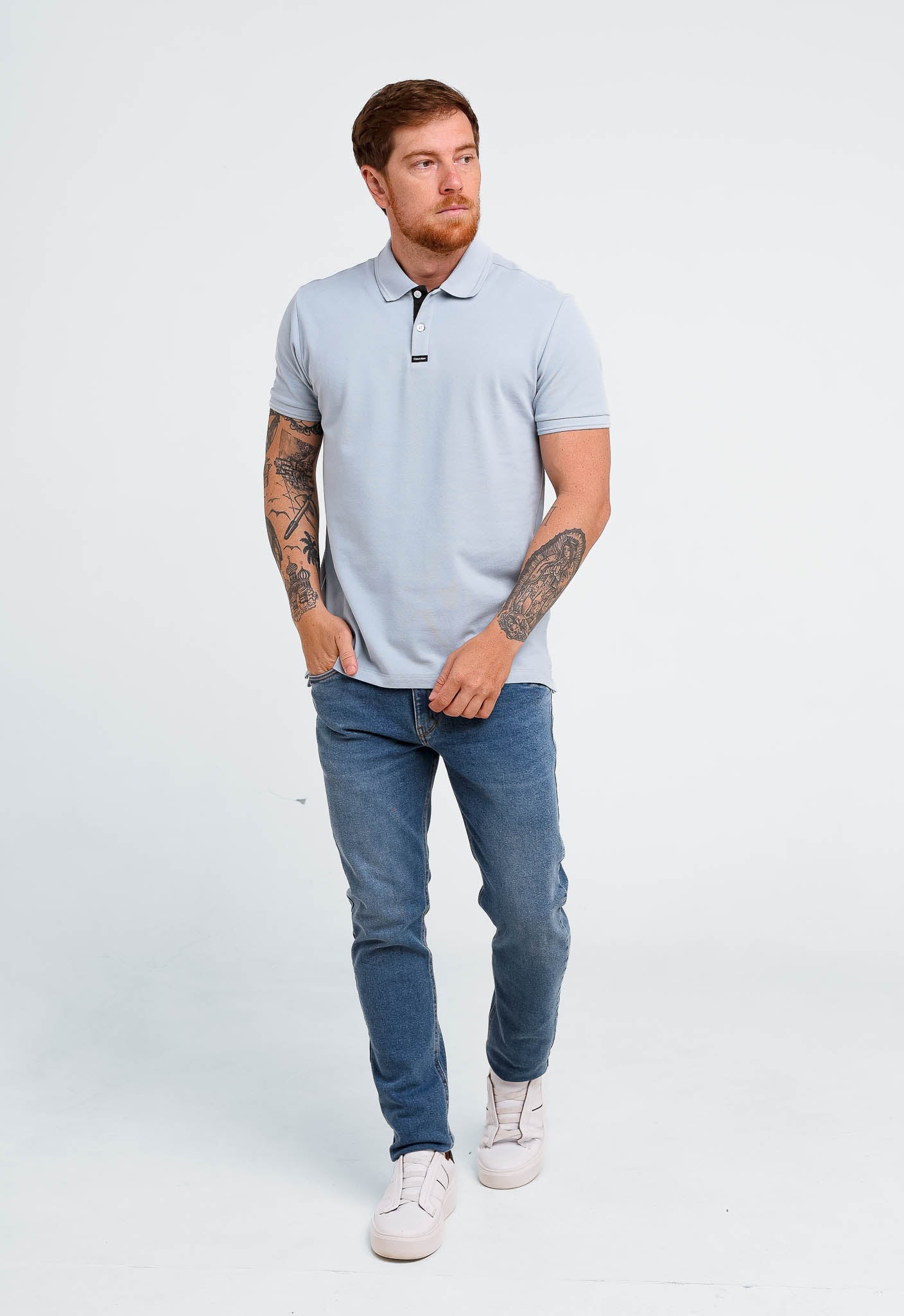 Polo Masculina Calvin Klein Slim Fit Termocolante - Henri Store