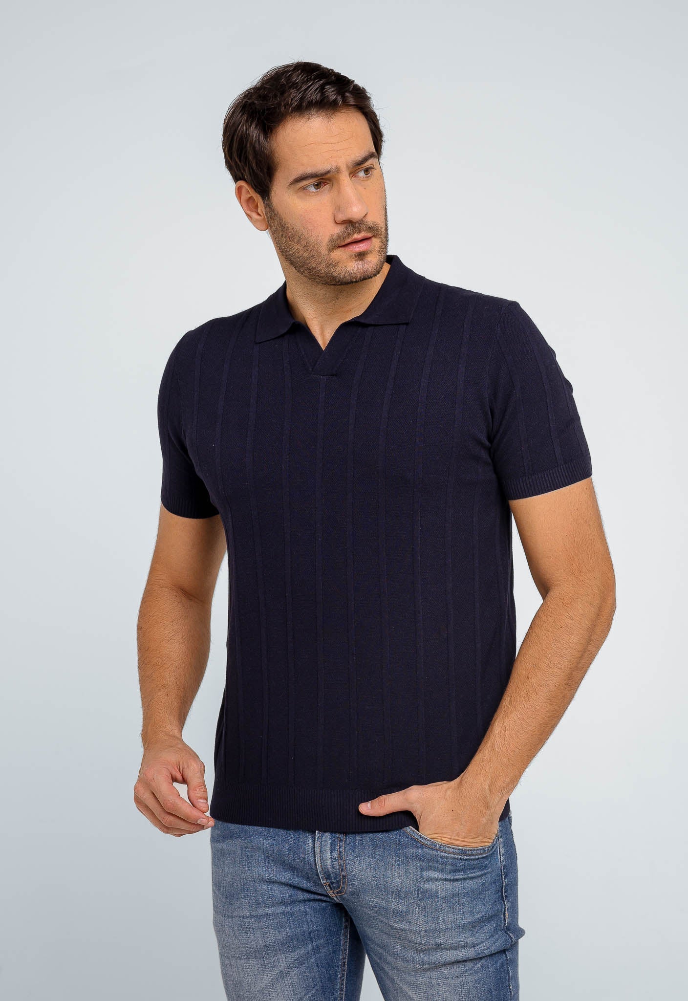 Polo Masculina Dom Henrico Básica S/ Botão - Henri Store