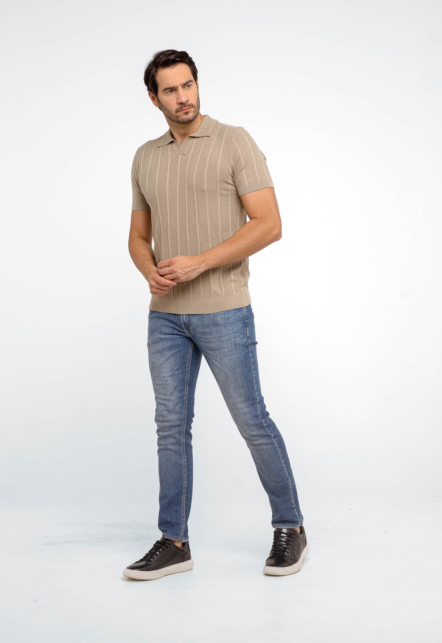 Polo Masculina Dom Henrico Básica S/ Botão - Henri Store