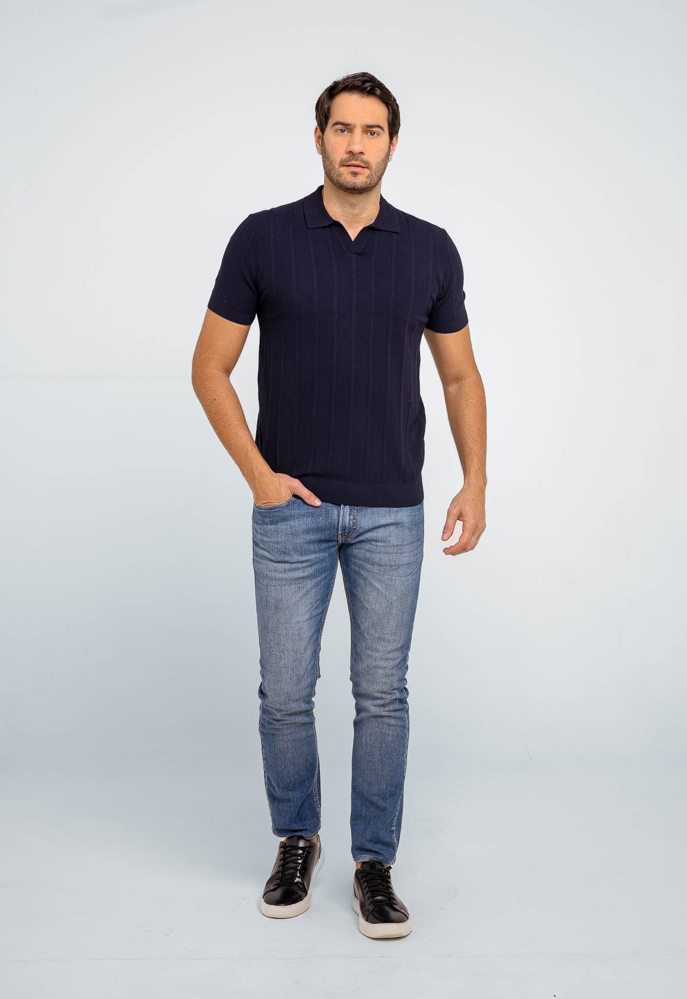 Polo Masculina Dom Henrico Básica S/ Botão - Henri Store