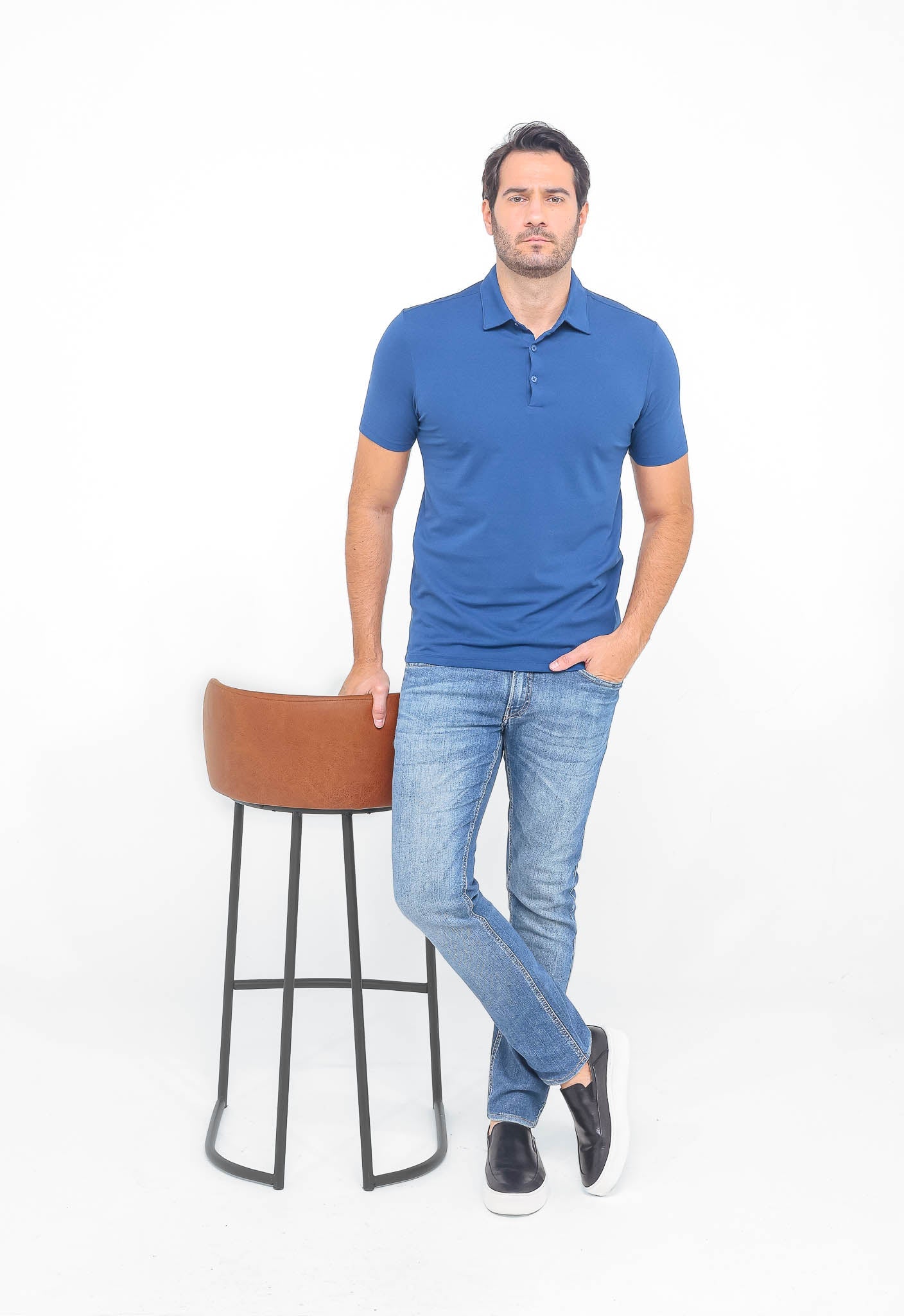 Polo Masculina Dom Henrico em Algodão Pima - Henri Store