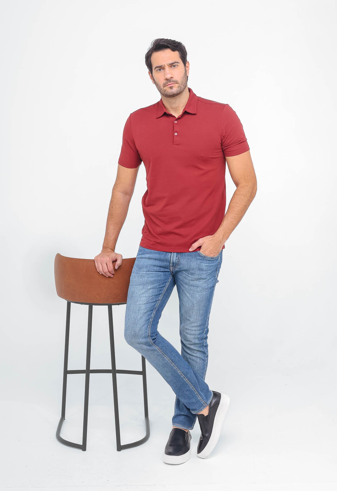 Polo Masculina Dom Henrico em Algodão Pima - Henri Store