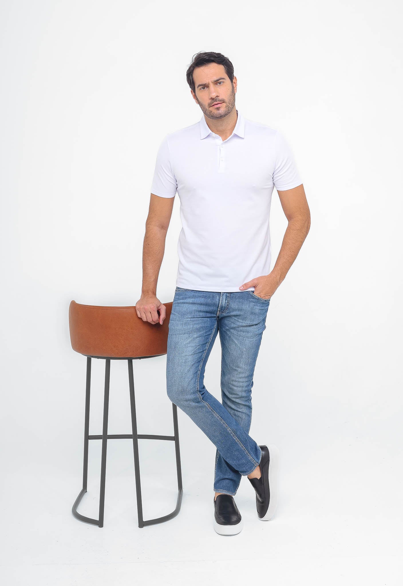 Polo Masculina Dom Henrico em Algodão Pima - Henri Store