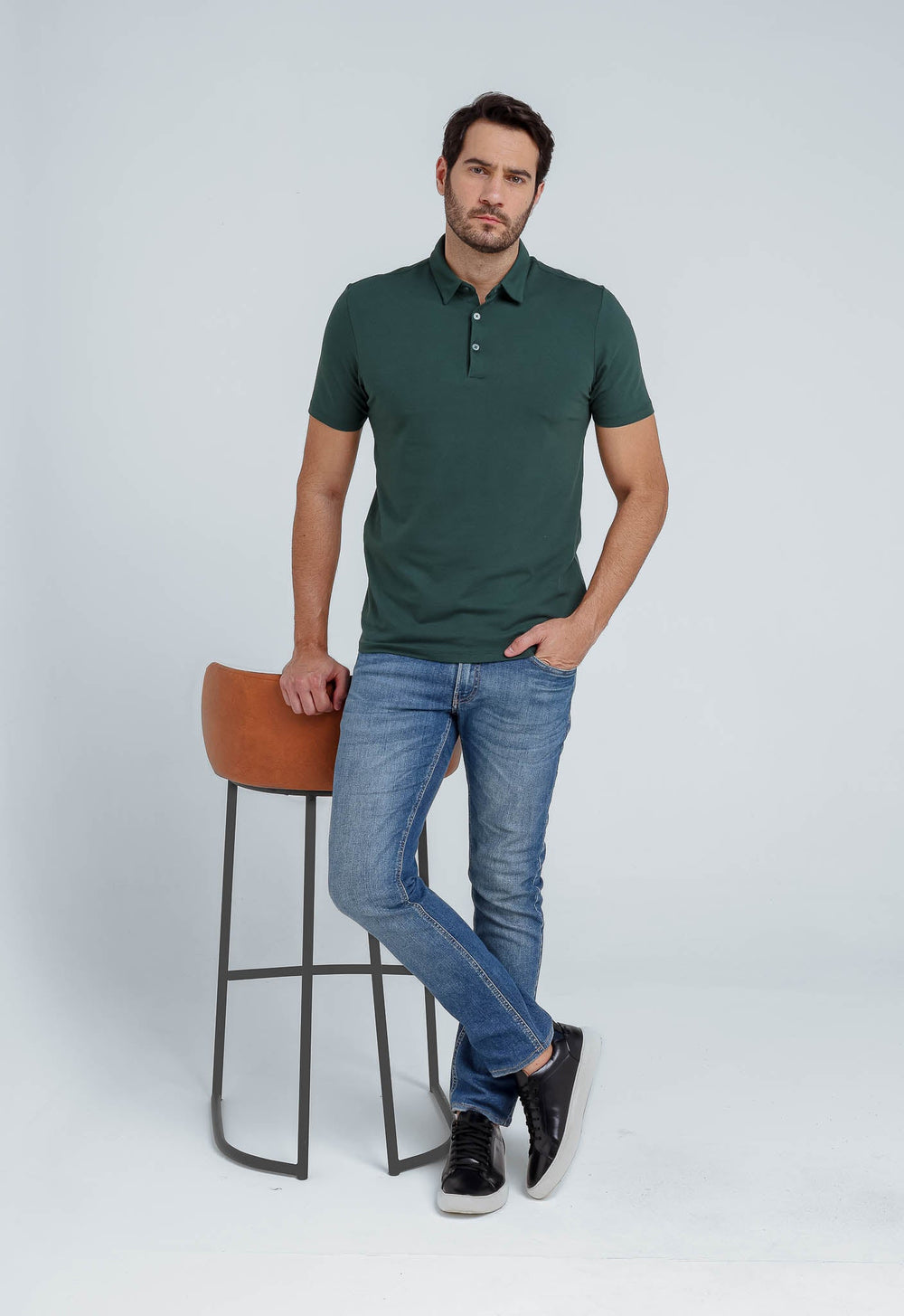 Polo Masculina Dom Henrico em Algodão Pima - Henri Store