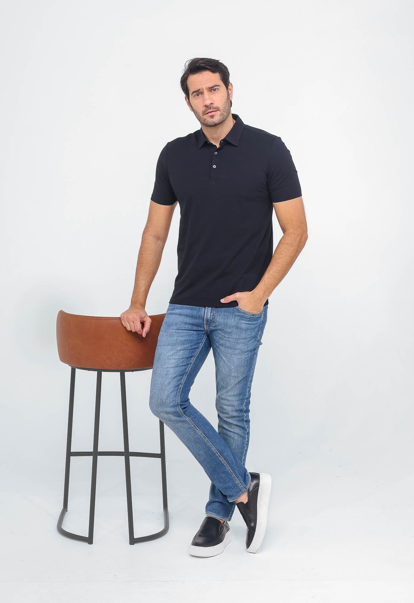 Polo Masculina Dom Henrico em Algodão Pima - Henri Store
