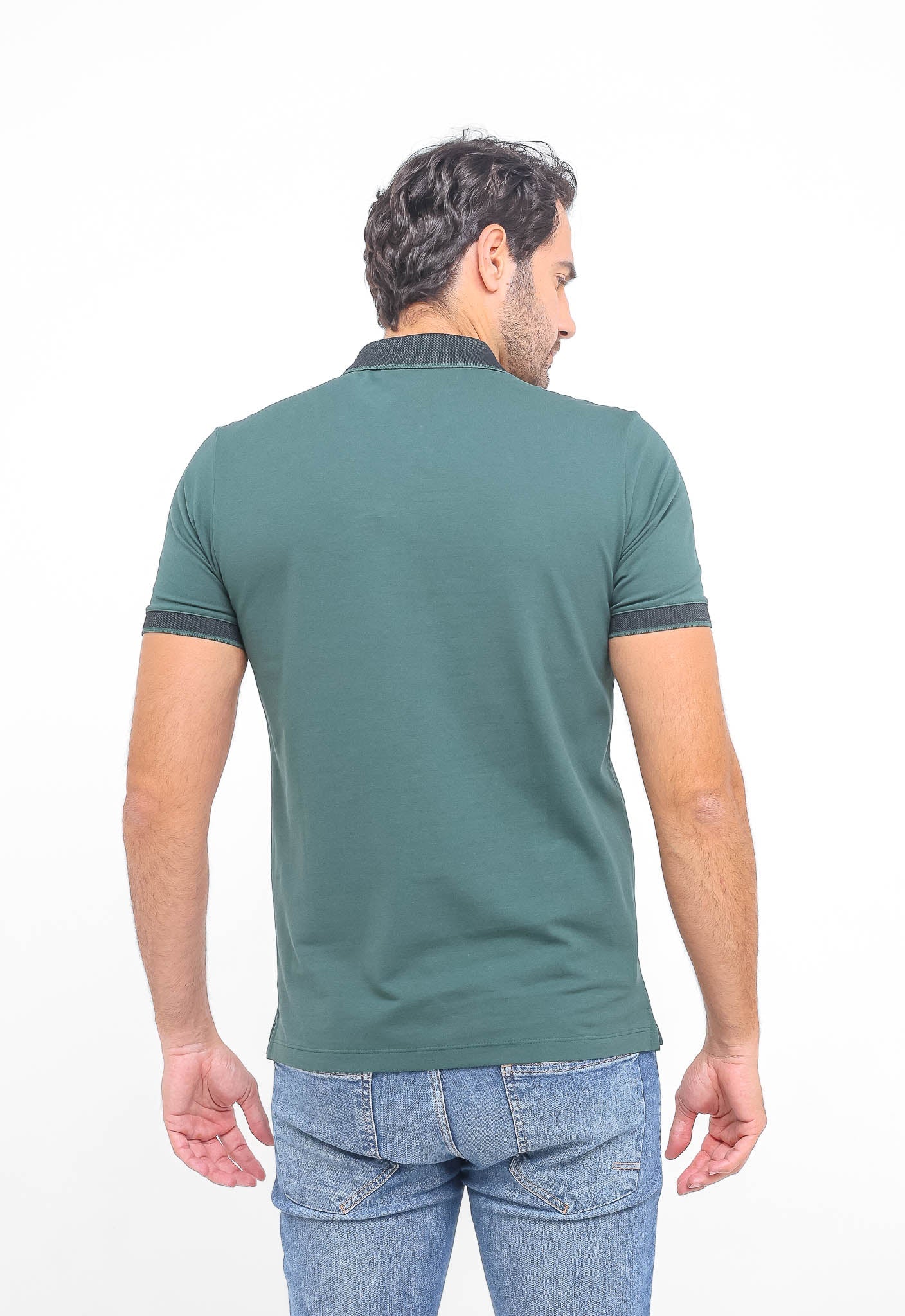 Polo Masculina Dom Henrico em Pima com Zíper - Henri Store