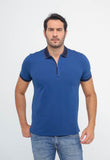 Polo Masculina Dom Henrico em Pima com Zíper - Henri Store