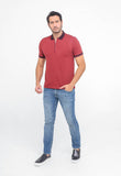 Polo Masculina Dom Henrico em Pima com Zíper - Henri Store