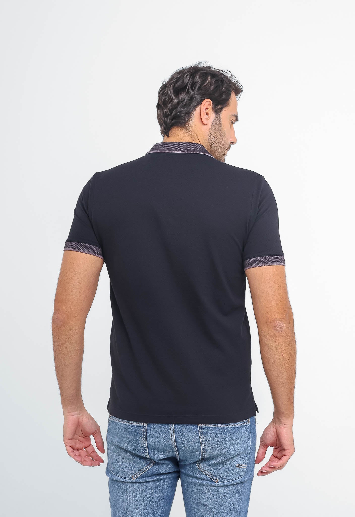 Polo Masculina Dom Henrico em Pima com Zíper - Henri Store