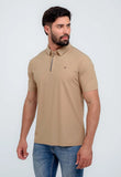 Polo Masculina Dom Henrico Poliamida Friso Central - Henri Store