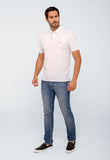 Polo Masculina Dom Henrico Poliamida Friso Central - Henri Store