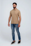 Polo Masculina Dom Henrico Poliamida Friso Central - Henri Store