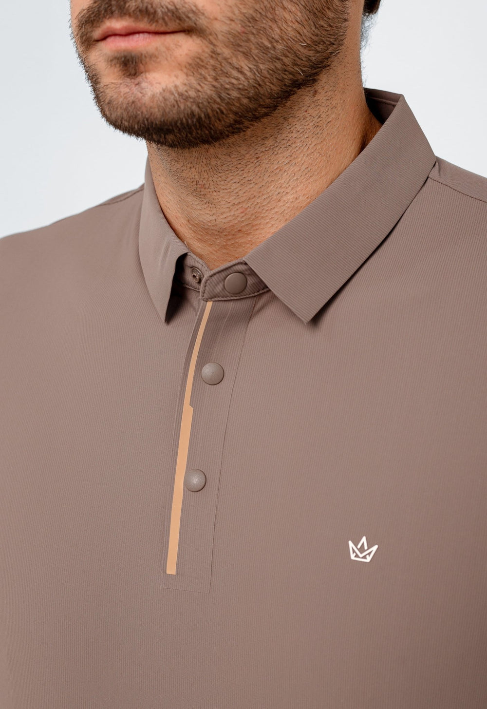 Polo Masculina Dom Henrico Poliamida Friso Central - Henri Store